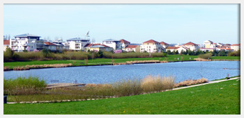 AIVB : le grand lac artificiel situé à proximité du centre ville de Bussy