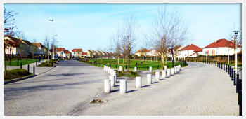 AIVB : vue des rues d'un quartier pavillonnaire de Bussy Saint Georges